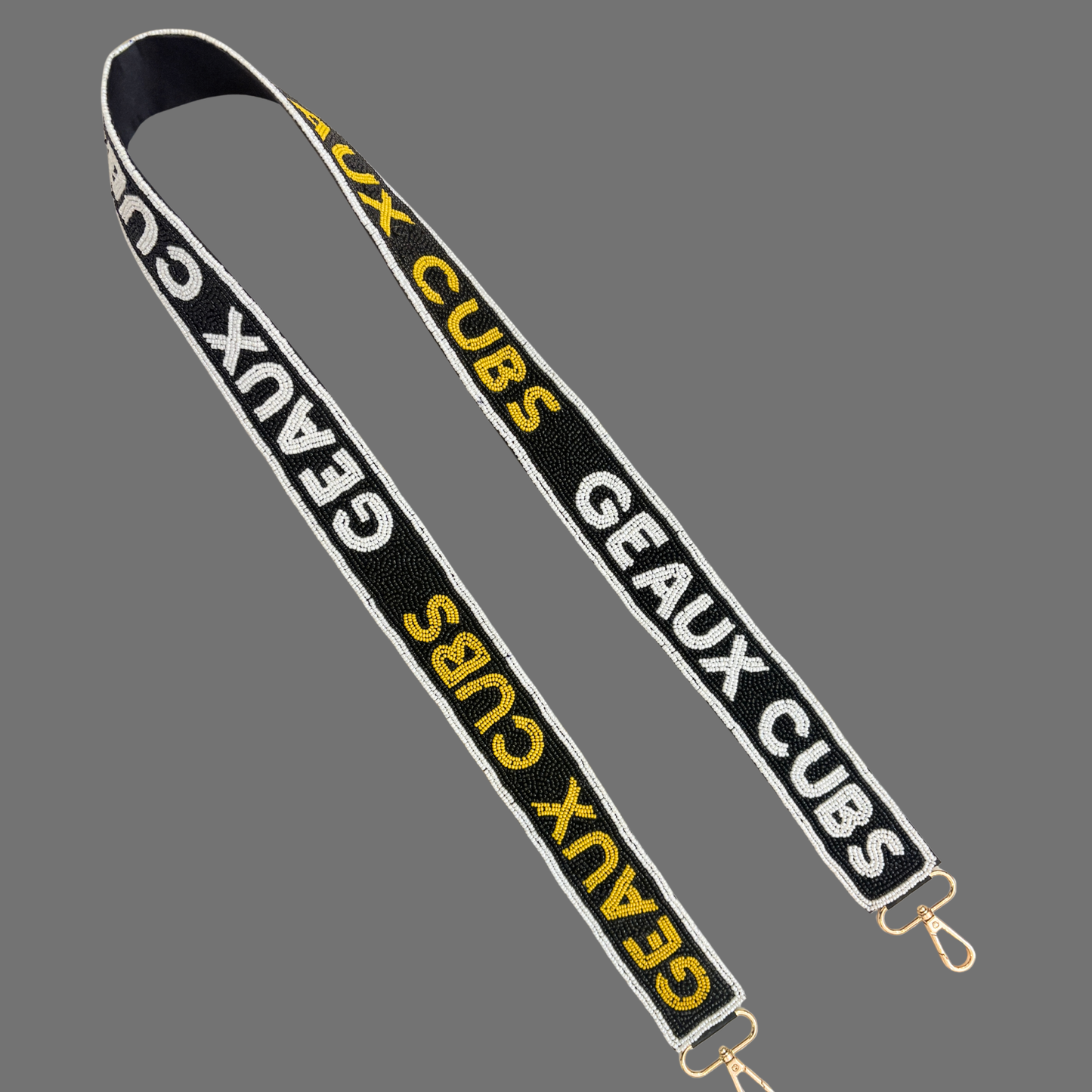 ** PRE-ORDER ONLY** University Lab School | Geaux Cubs | Custom Beaded Purse Strap