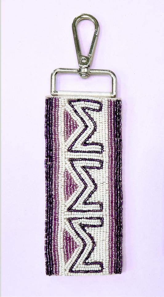 Wholesale | Sigma Sigma Sigma "Tri-Sigma"  (Licensed Greek) | Beaded Bag Tag