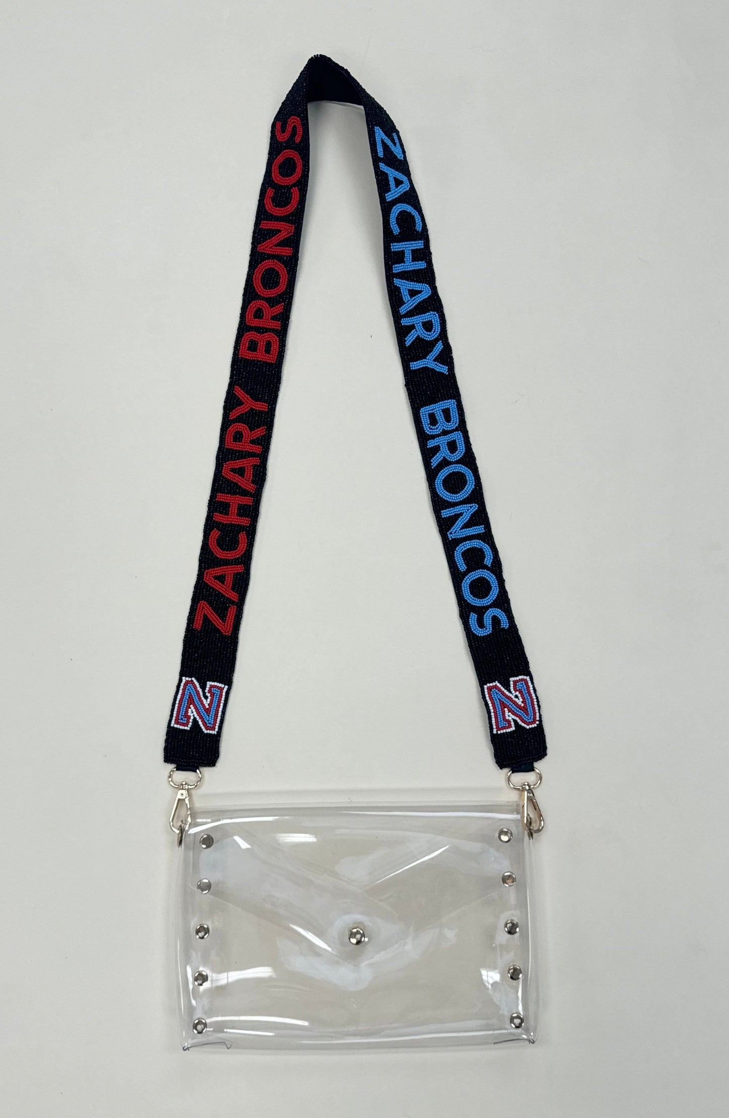 Zachary Broncos | Custom Beaded Purse Strap