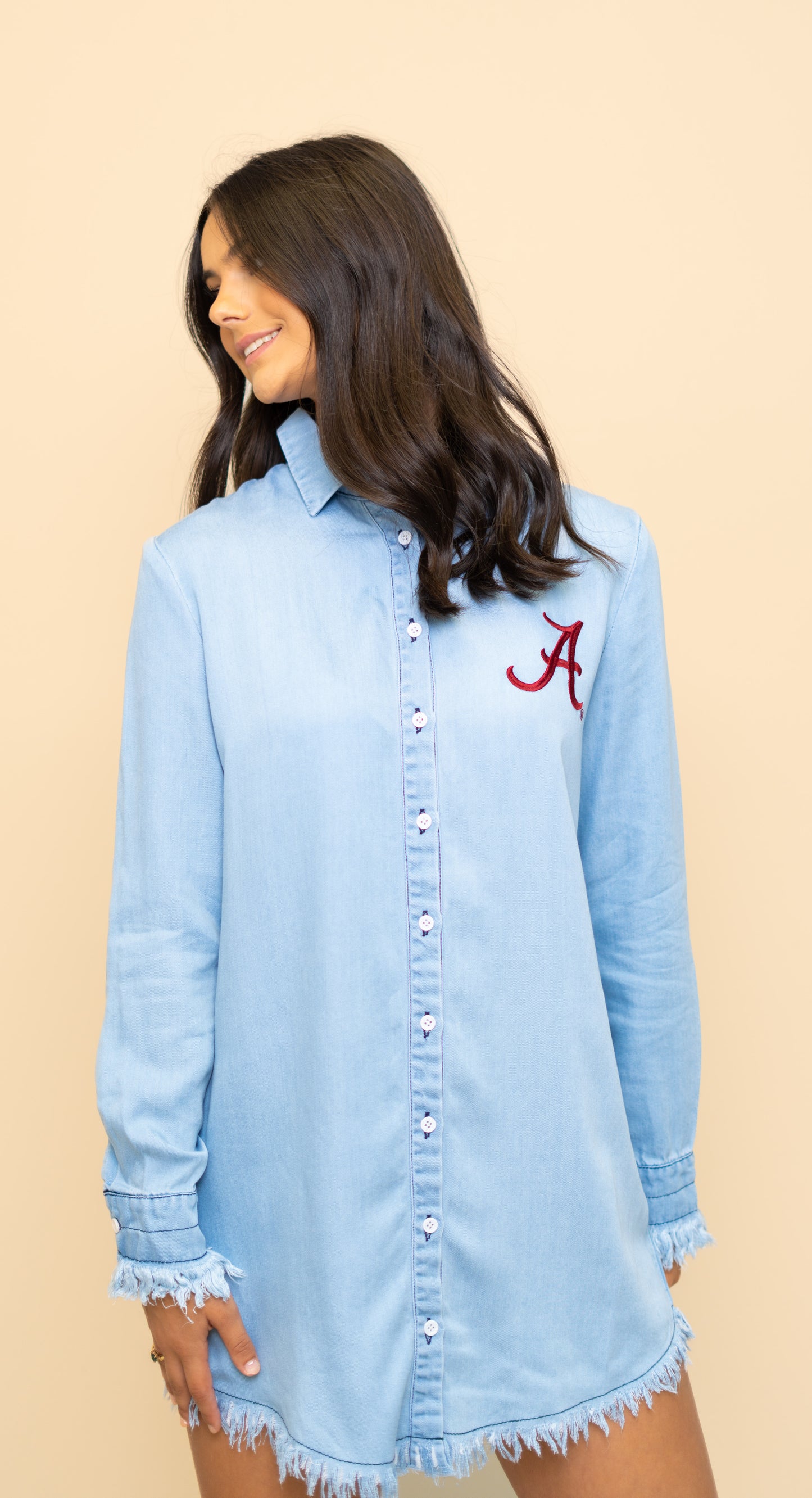 Wholesale | Alabama (LICENSED) | Women's Embroidery Design Dress (Denim)