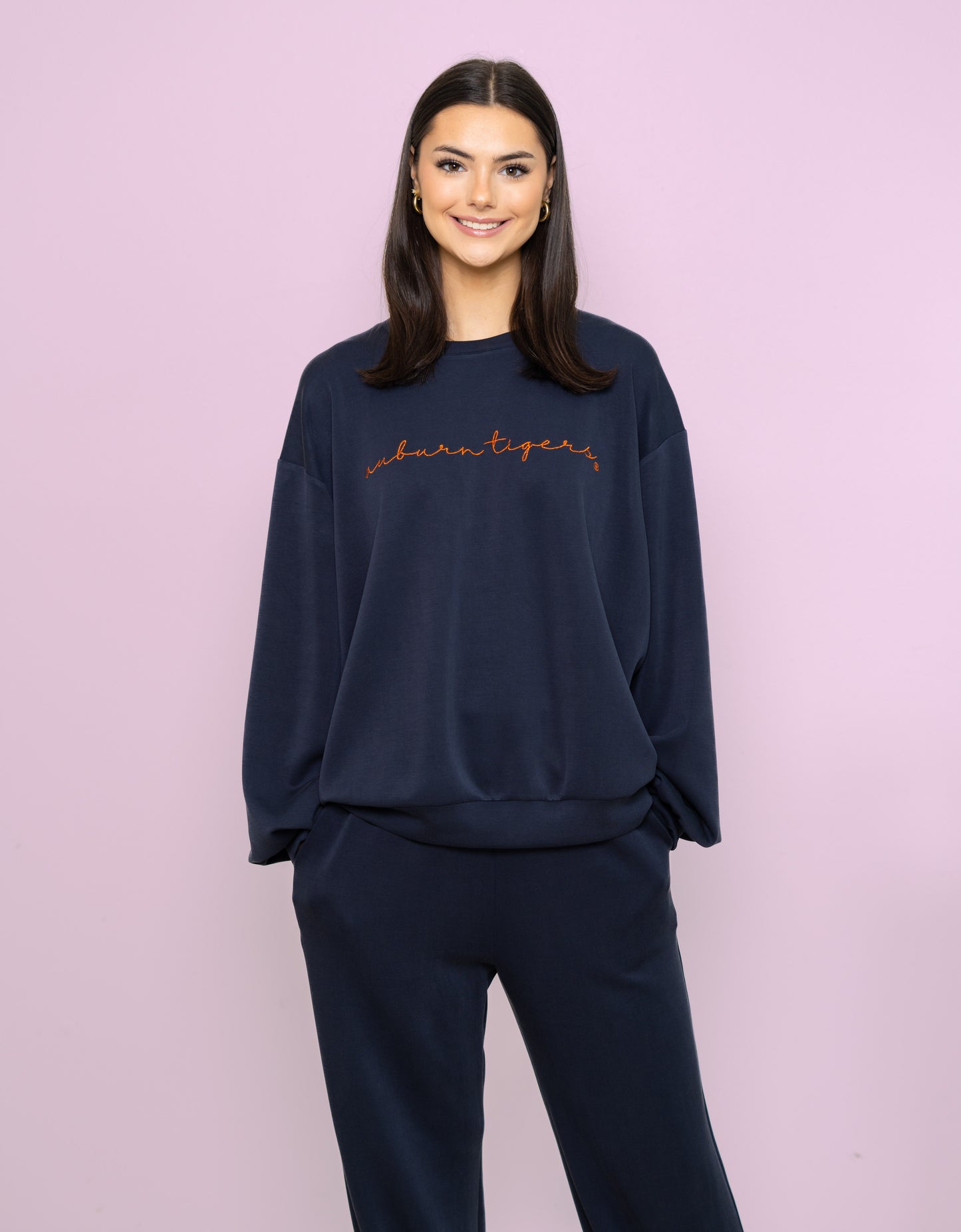 Wholesale | Auburn Tigers (Licensed) | Women's Buttery Soft Pullover (Navy)