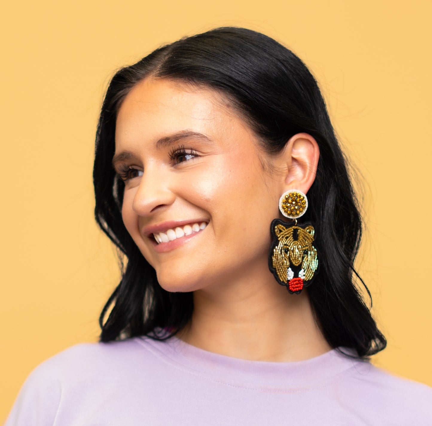Jaguar | Beaded Earrings