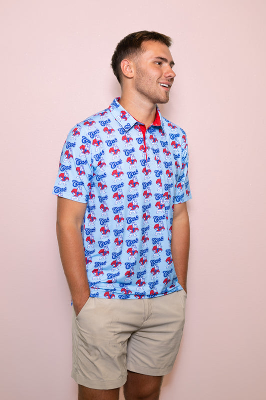 Wholesale | LA Tech Vintage (Licensed) | Men's Polo (Blue)