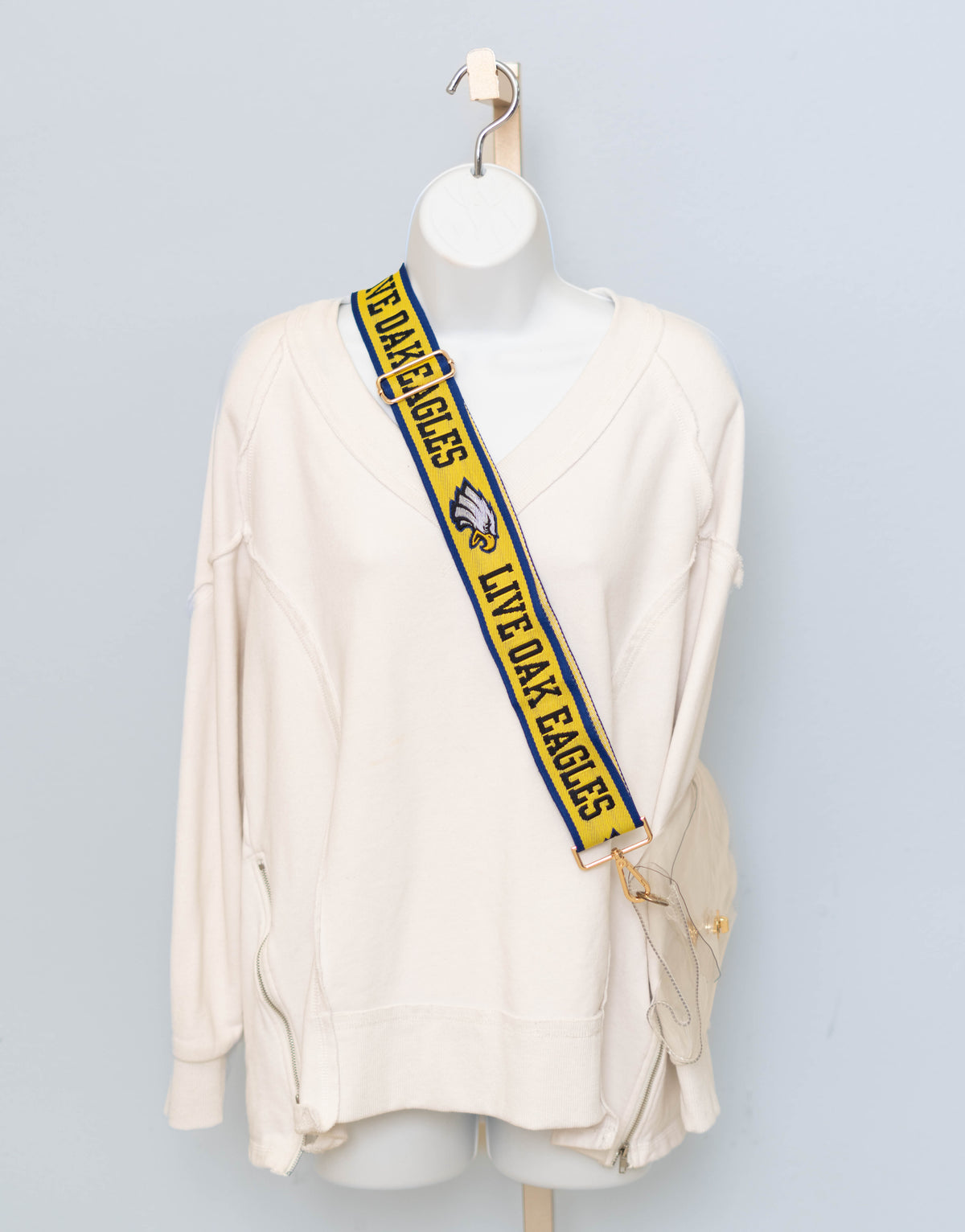 Live Oak Eagles (Yellow) | Adjustable Embroidered Purse Strap