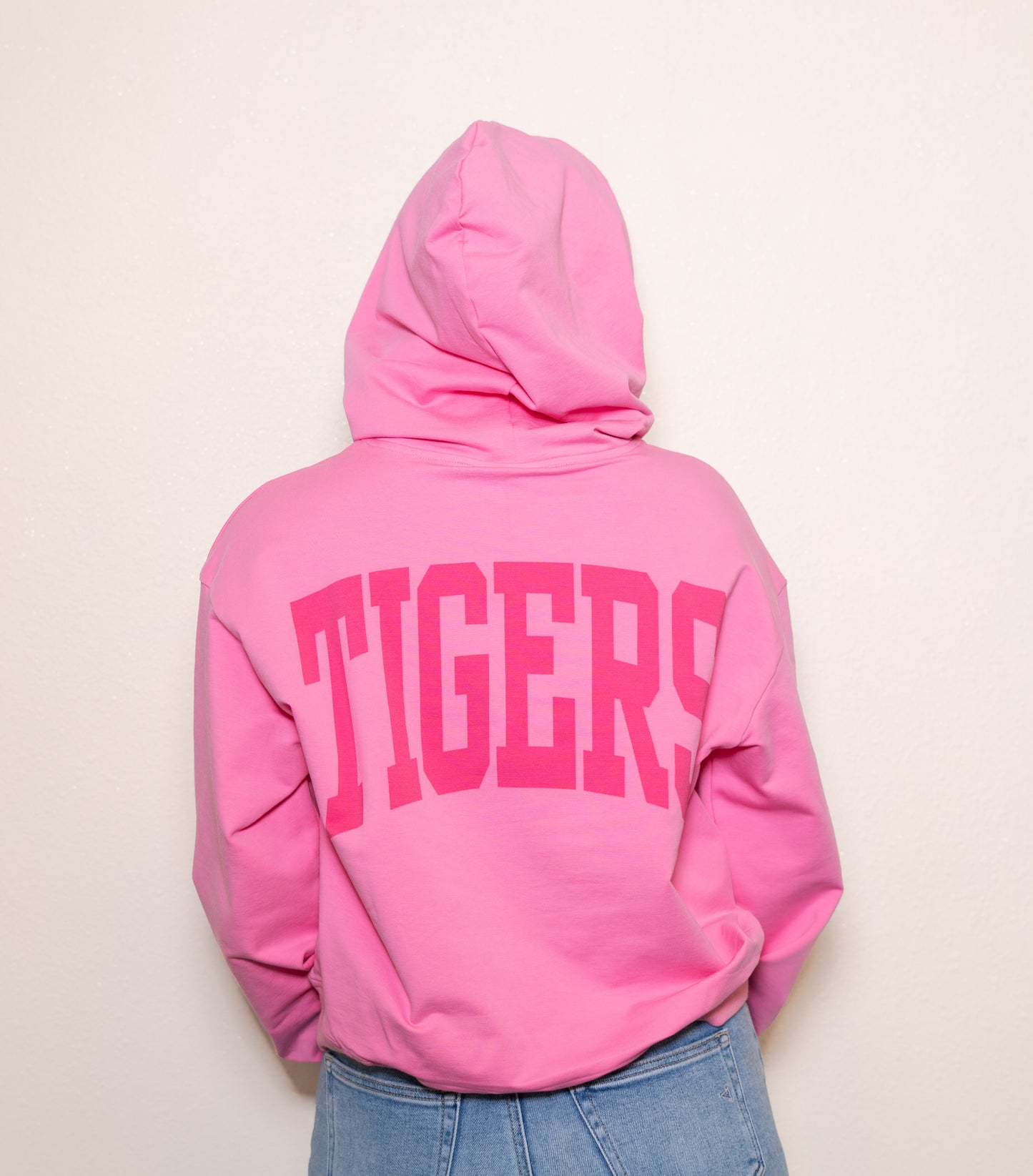 **PRE-ORDER ONLY** LSU Tigers (LICENSED) | Women's Cropped Hoodie (Pink)