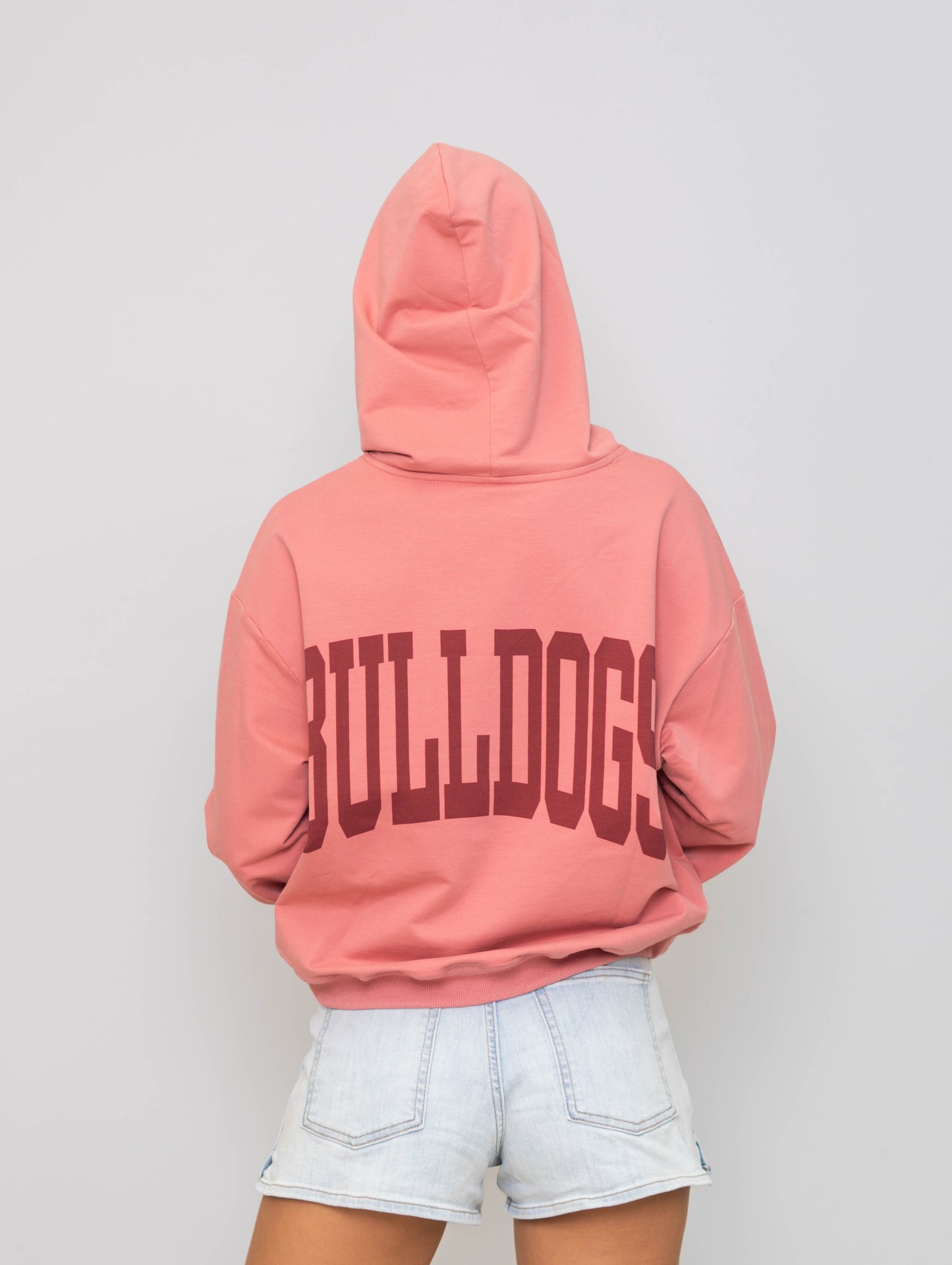 Wholesale | Mississippi State (LICENSED) | Women's Cropped Hoodie (Pink)