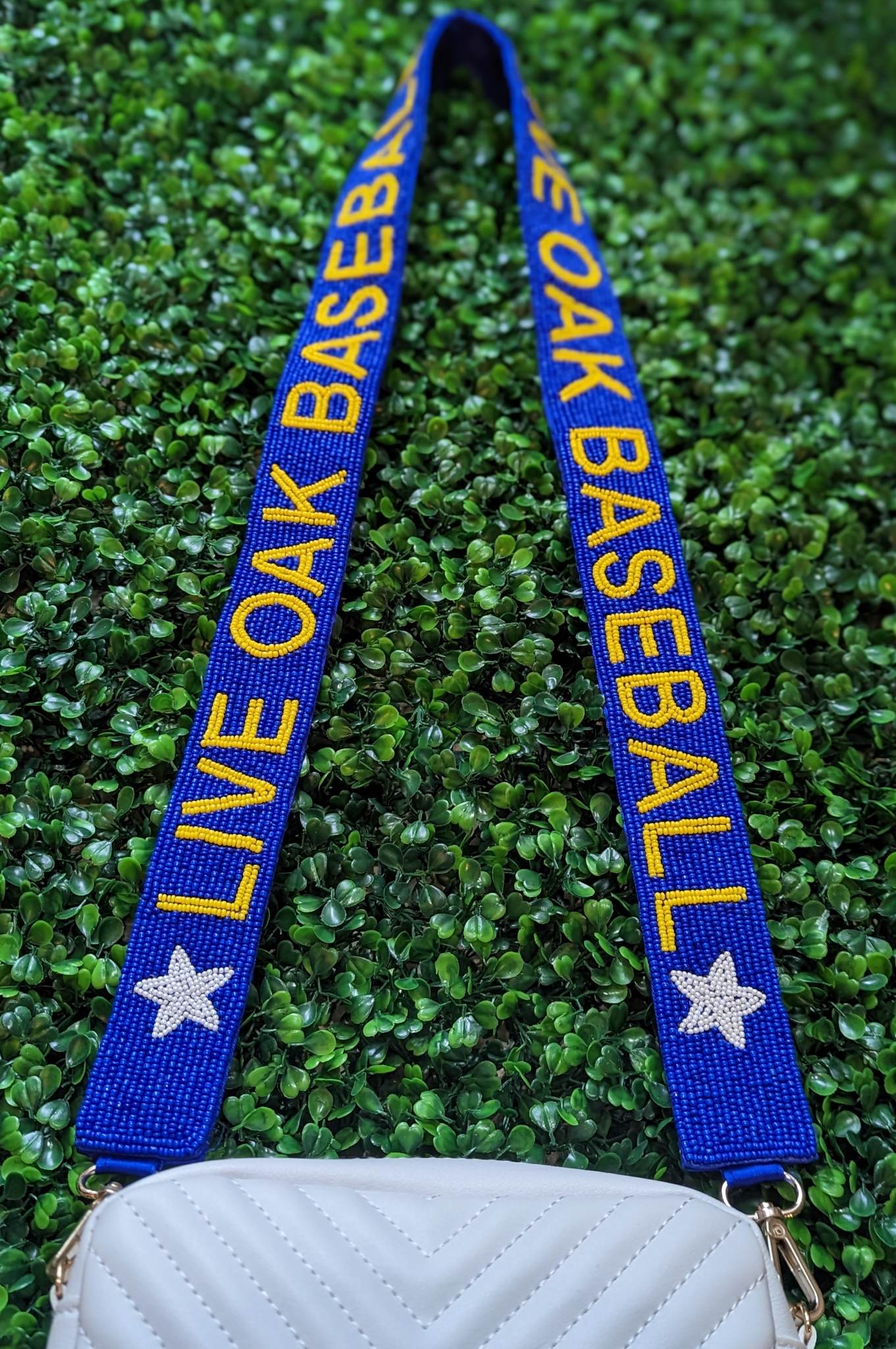 Live Oak Baseball | Custom Beaded Purse Strap