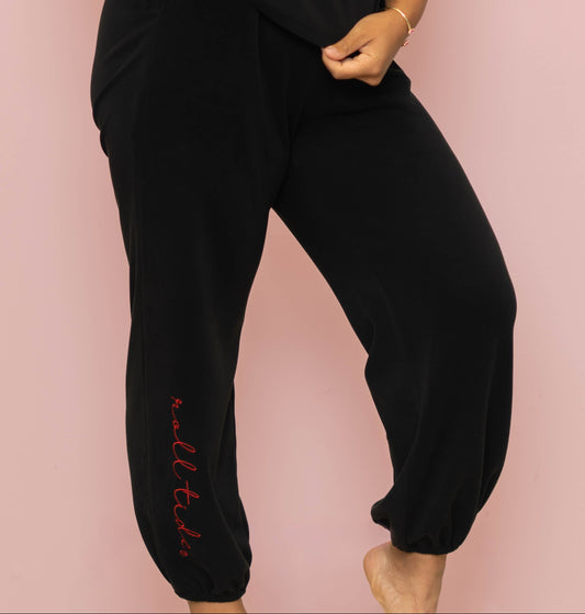 Alabama Roll Tide (Licensed) | Women's Buttery Soft Joggers (Black)