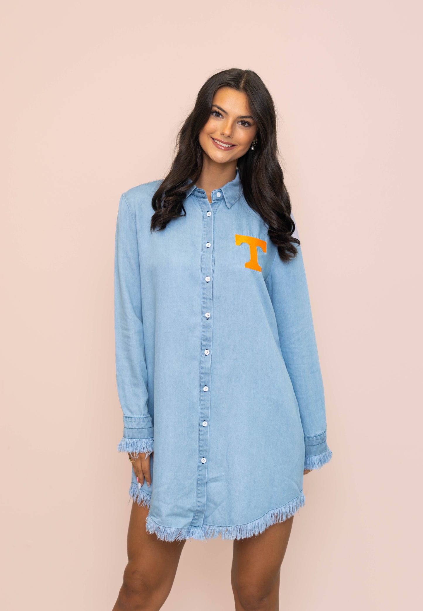 Tennessee (LICENSED) | Women's Embroidery Design Dress (Denim)
