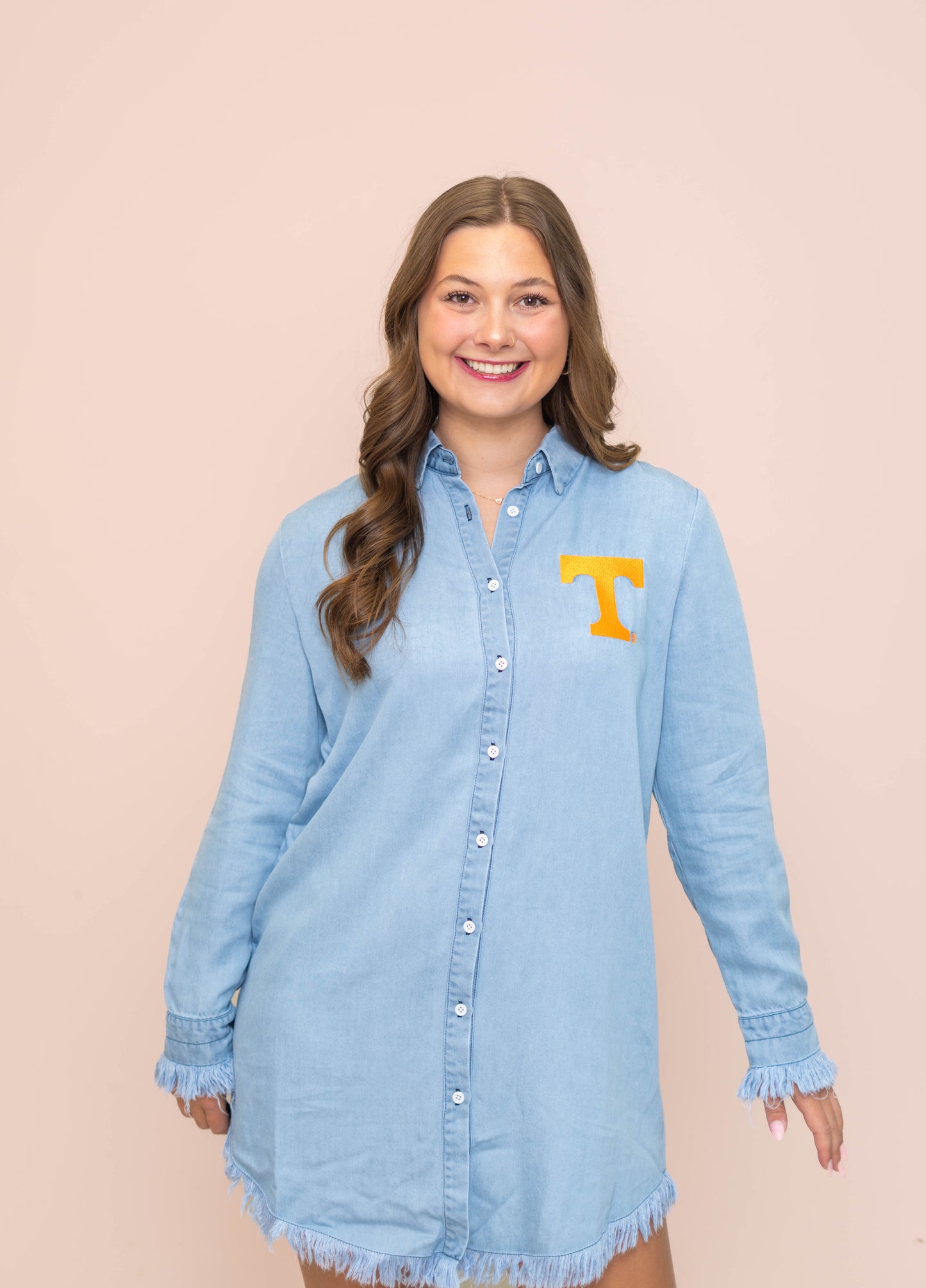 Tennessee (LICENSED) | Women's Embroidery Design Dress (Denim)