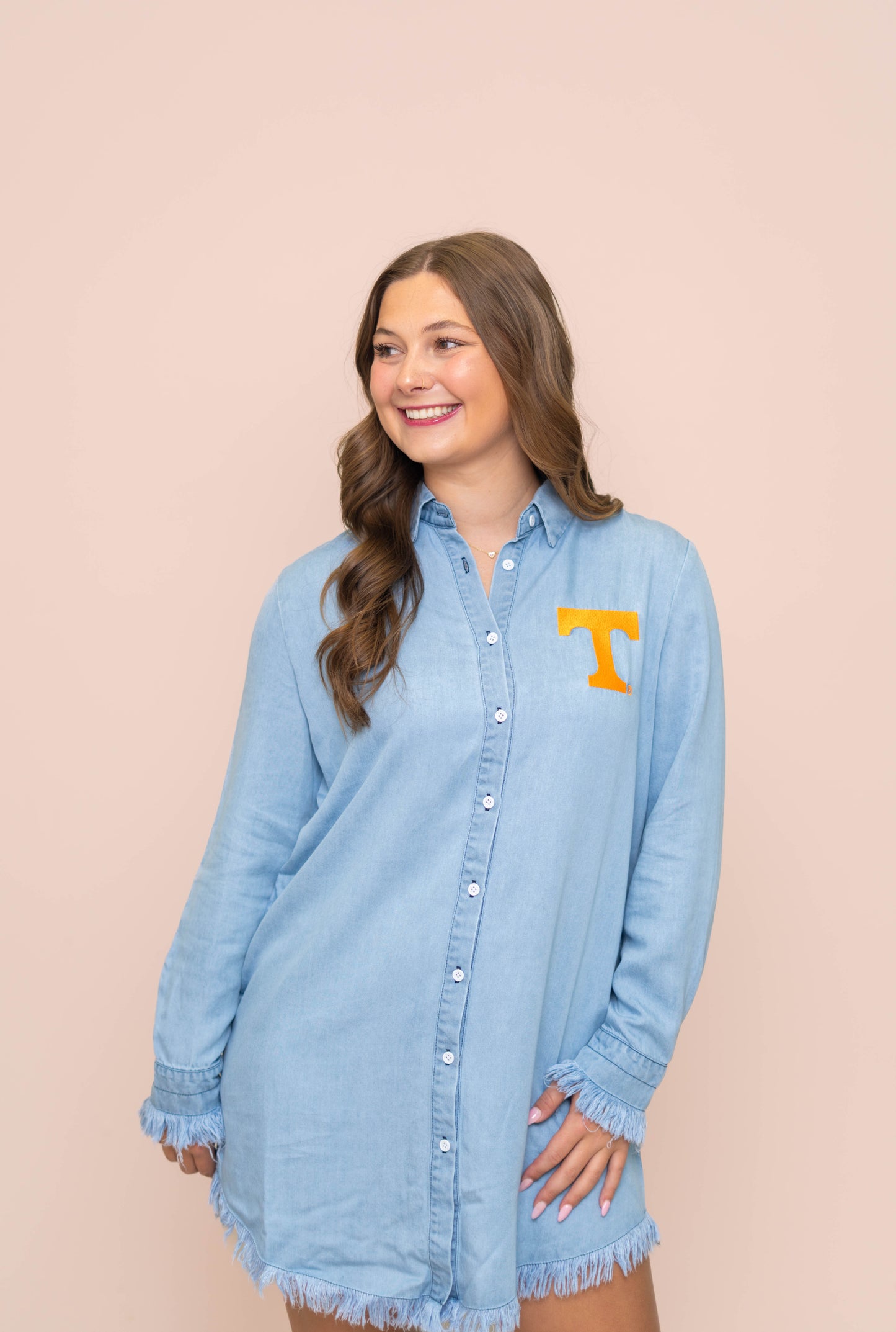 Tennessee (LICENSED) | Women's Embroidery Design Dress (Denim)