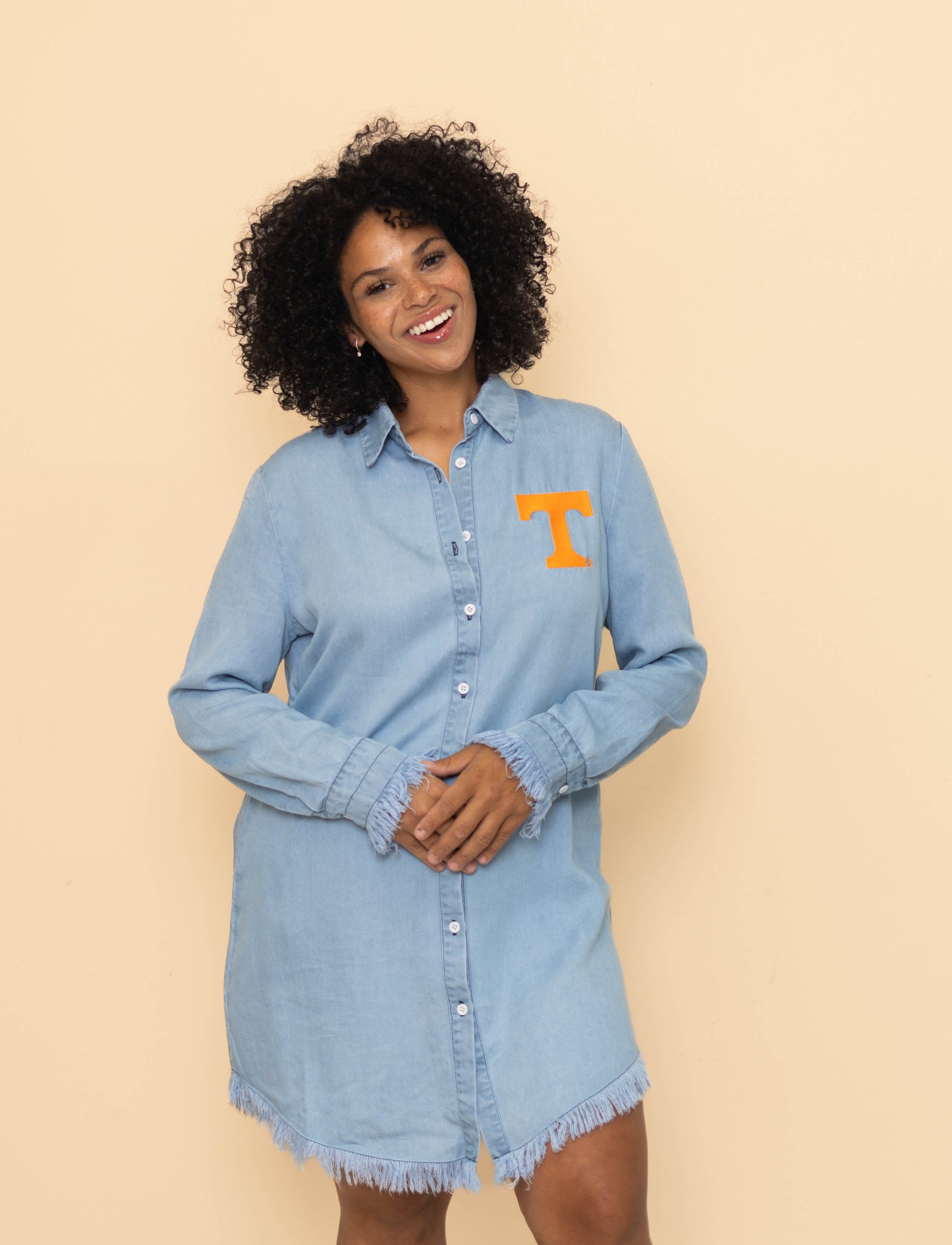 Tennessee (LICENSED) | Women's Embroidery Design Dress (Denim)