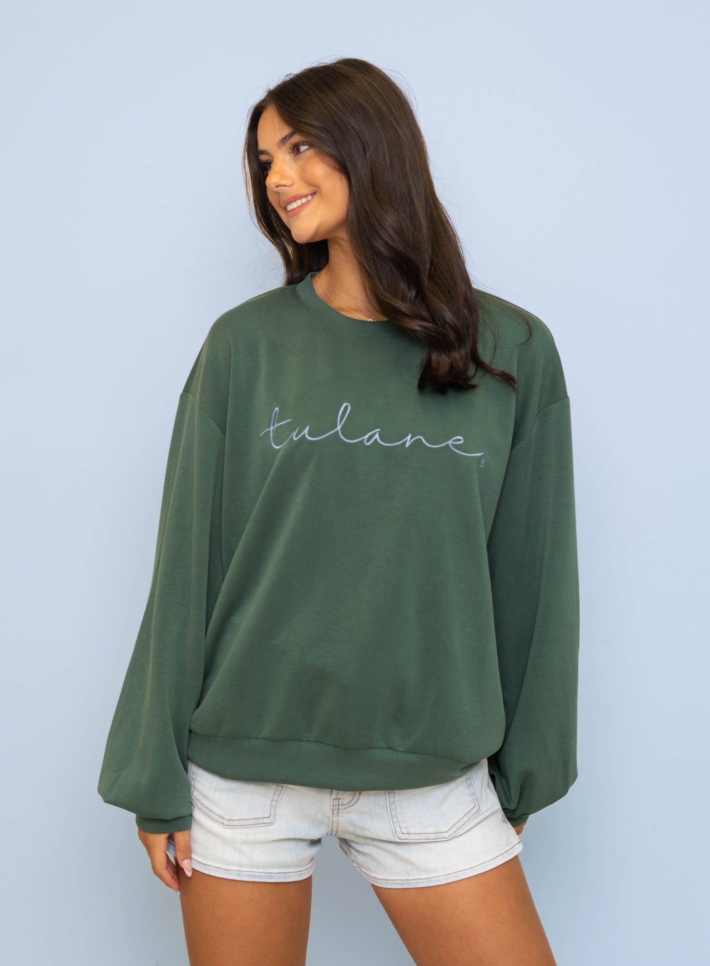 Tulane (Licensed) | Women's Buttery Soft Pullover (Green)