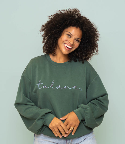 Wholesale | Tulane (Licensed) | Women's Buttery Soft Pullover (Green)