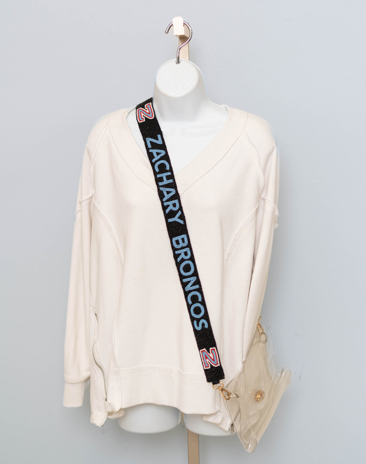 Zachary Broncos | Custom Beaded Purse Strap