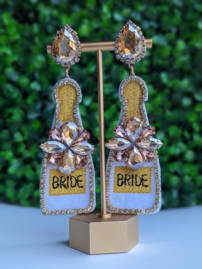 Poppin Bottles for the Bride | Earrings