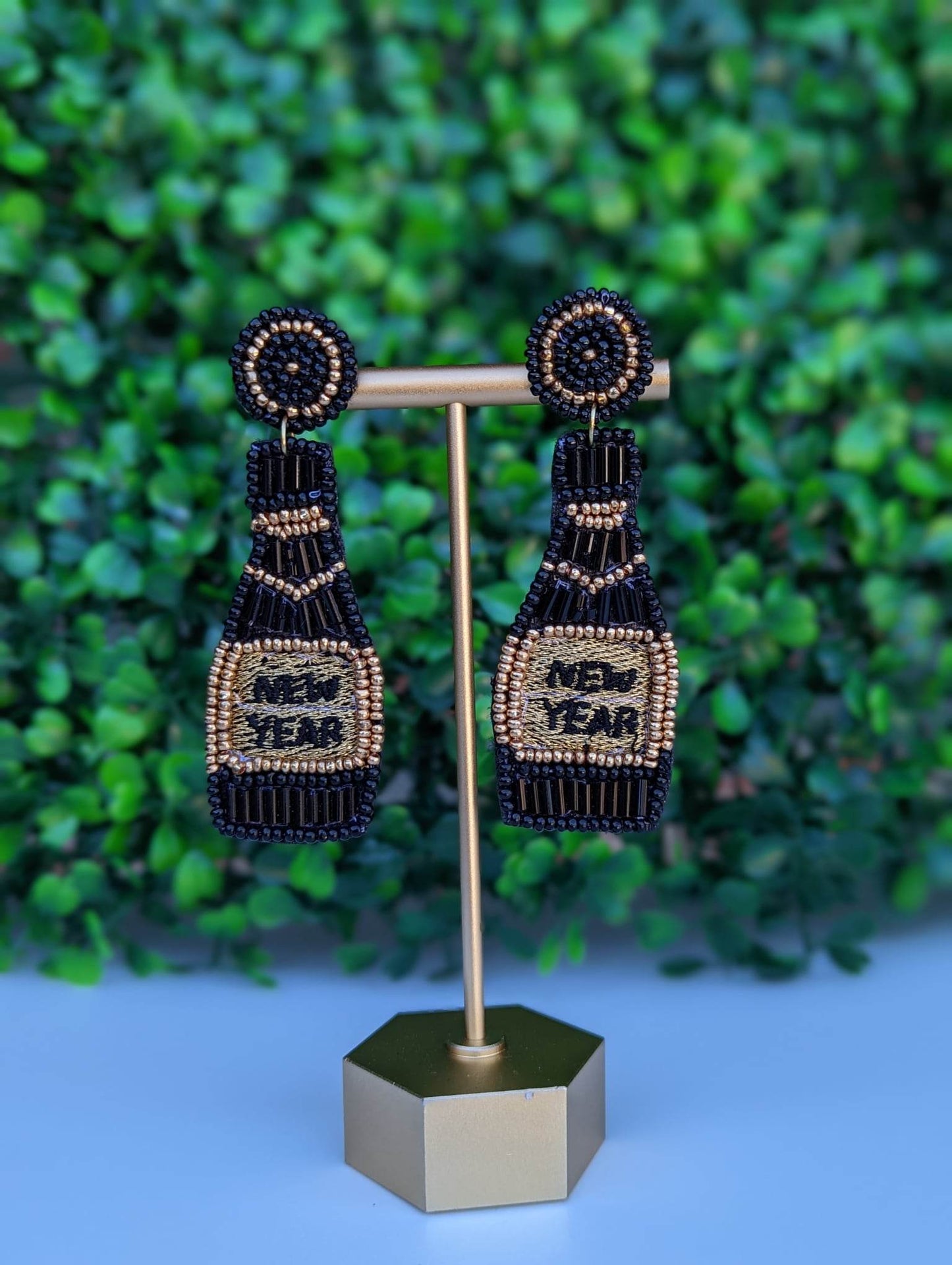 Cheers To The New Year | Beaded Earrings