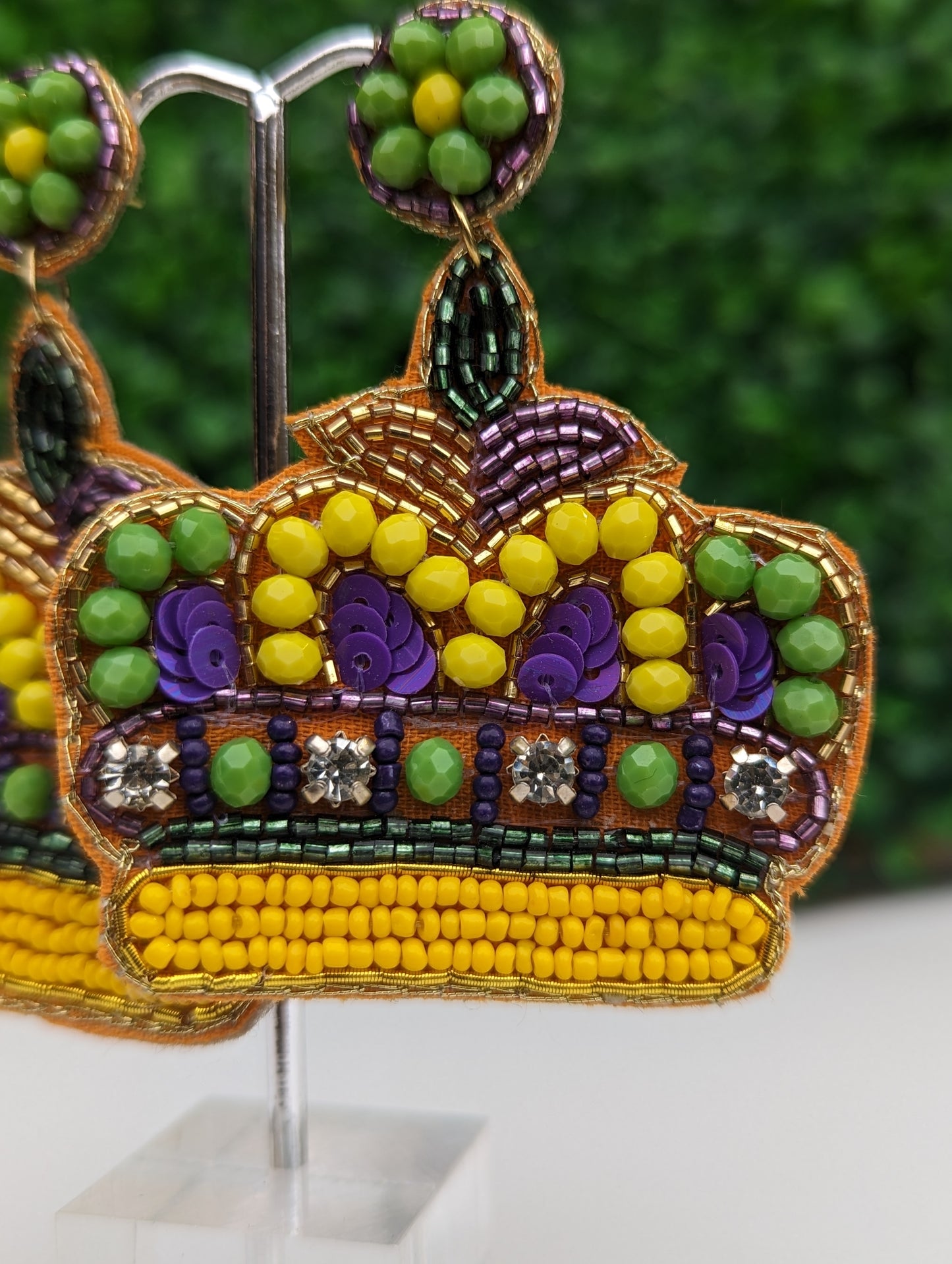 King of Mardi | Custom Beaded Earrings