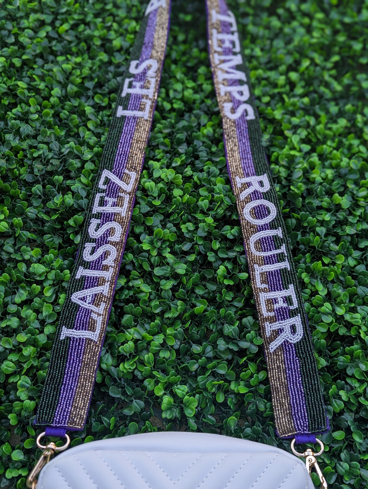 Let The Good Times Roll | Custom Beaded Purse Strap