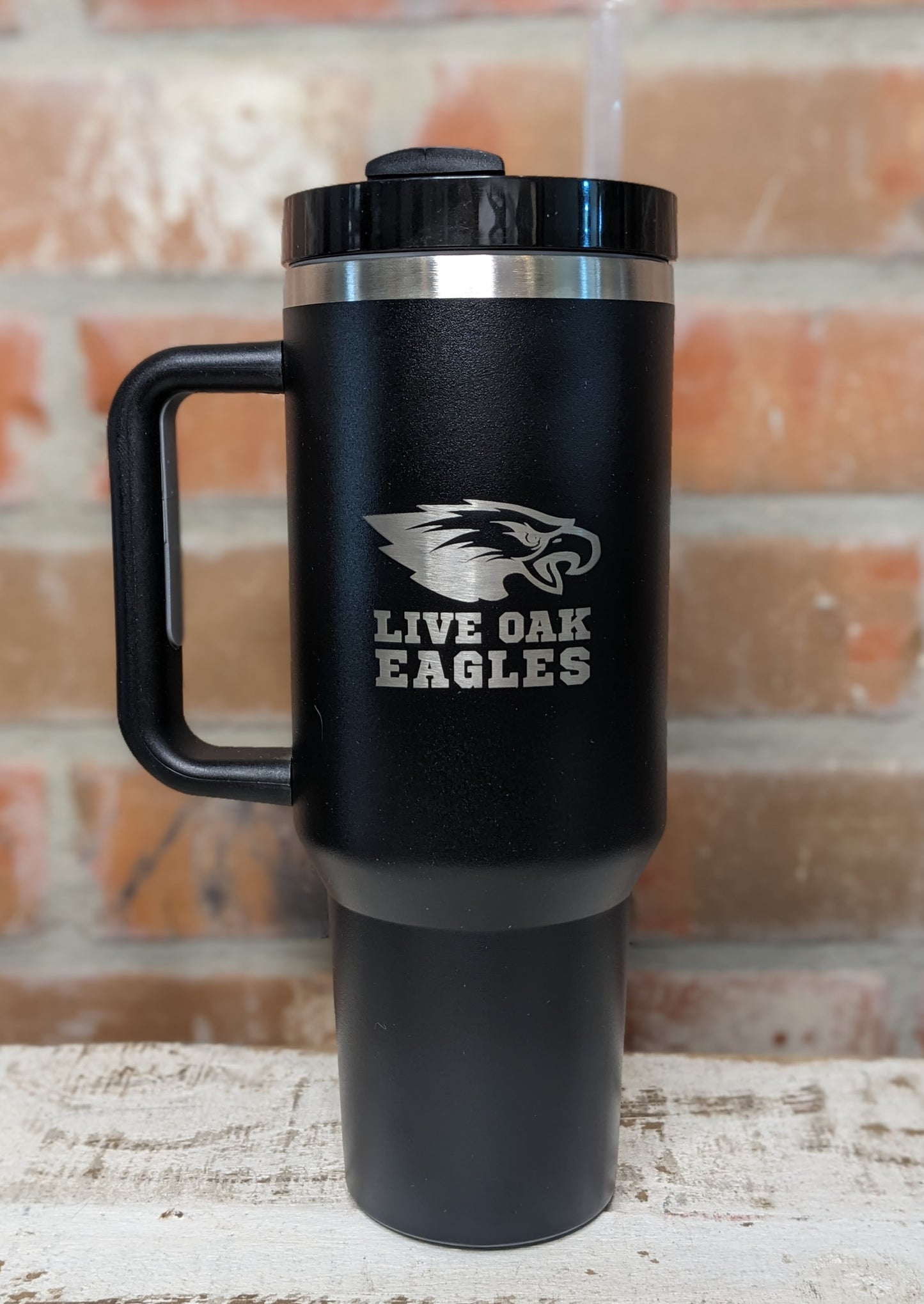 40oz Stainless Steel Cup | Live Oak Eagles |