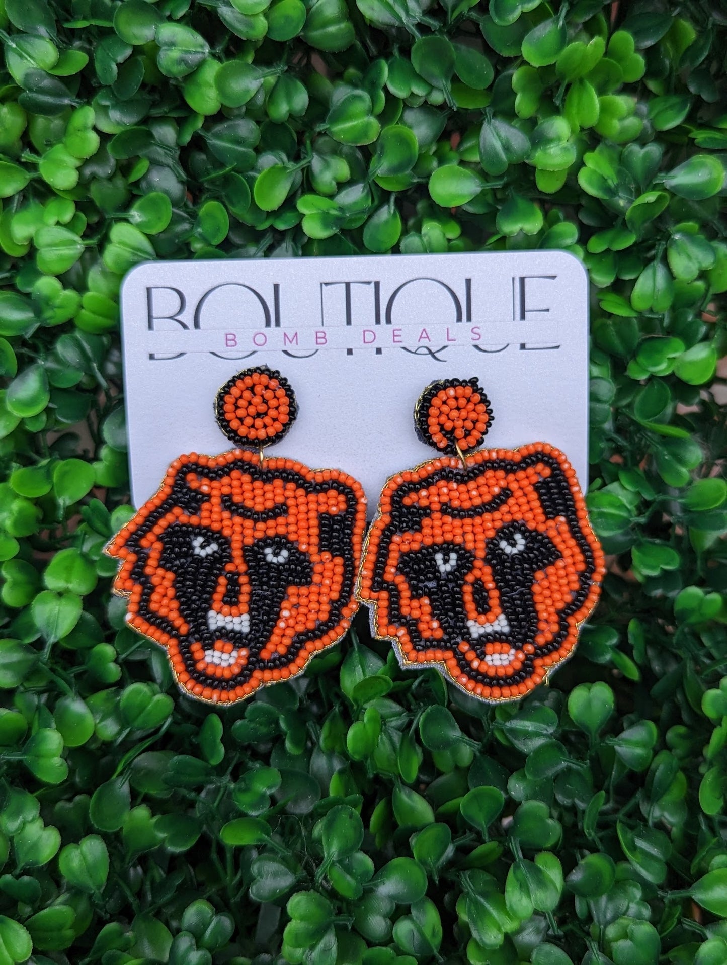 Catholic Bears | Custom Beaded Earrings