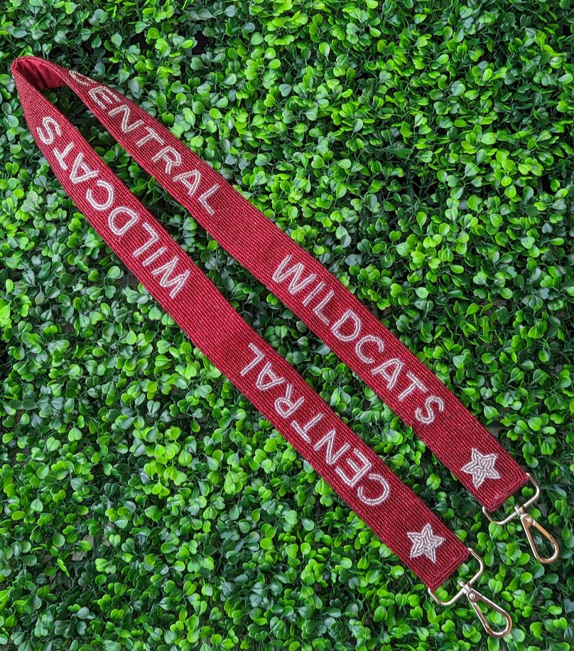 Central Wildcats | Custom Beaded Purse Strap